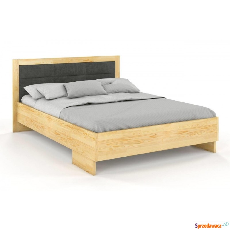 tapicerowane łóżko drewniane - sosnowe visby... - Łóżka - Bydgoszcz