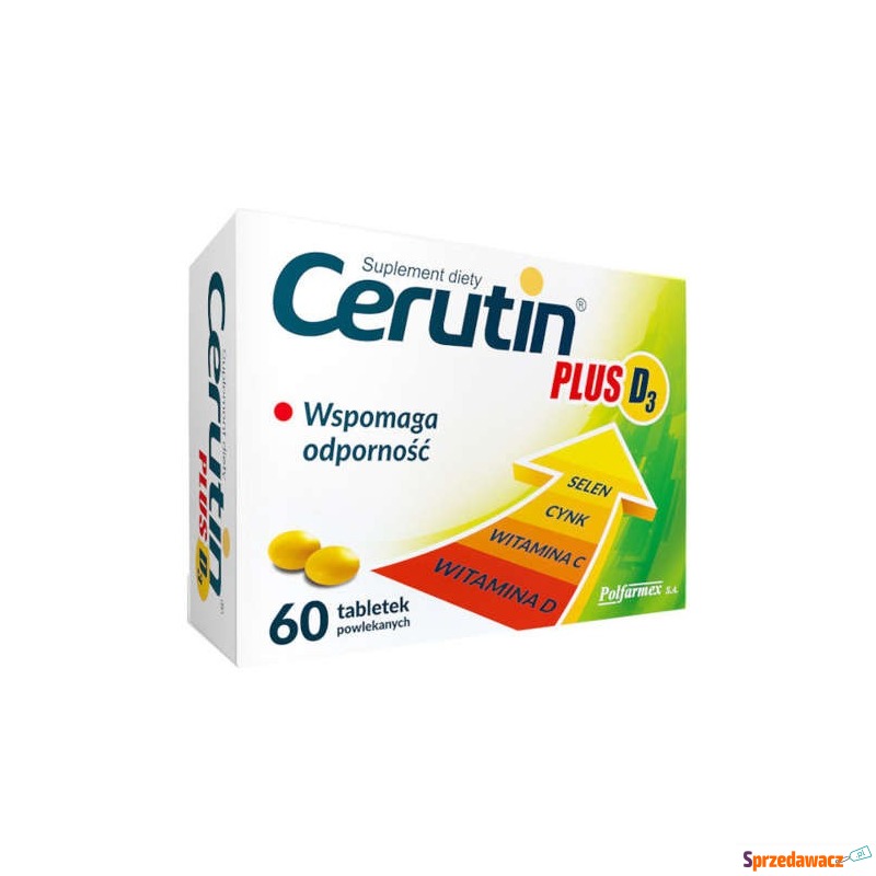 Cerutin plus d3 x 60 tabletek - Witaminy i suplementy - Konin