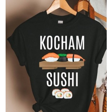 koszulka z sushi, kocham sushi