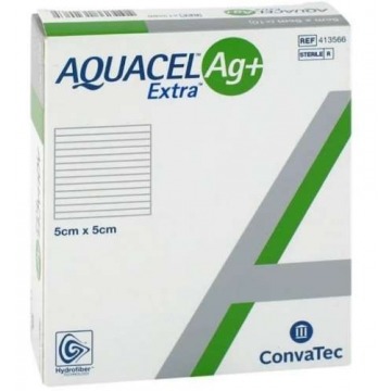 Aquacel ag+ extra opatrunek wzmocniony z dodatkiem srebra 5x5cm x 1 sztuka