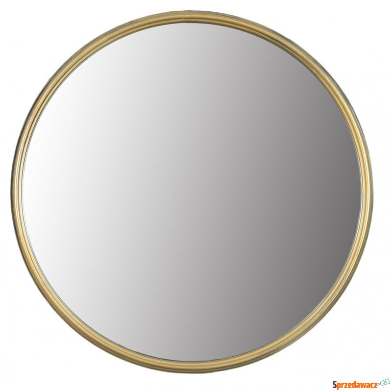 Lustro okrągłe w złotej metalowej ramie 40 cm - Lustra - Skierniewice