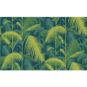 Tapeta Cole and Son Palm Jungle Punchy Petrol/Lime