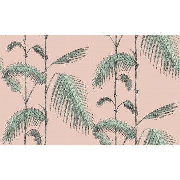 Tapeta Cole and Son Palm Leaves Mint/Pink