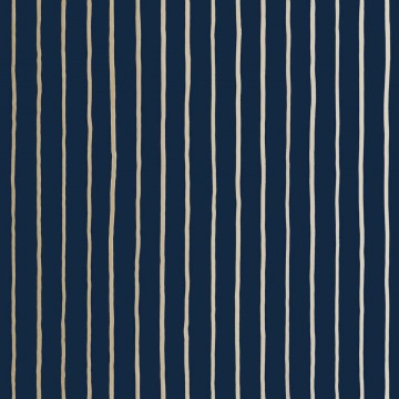 Tapeta Cole and Son College Stripe Navy/Gold