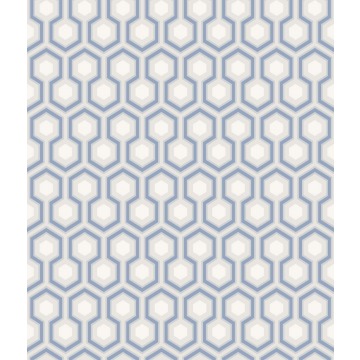 Tapeta Cole and Son Hicks' Hexagon Ink/White/Grey