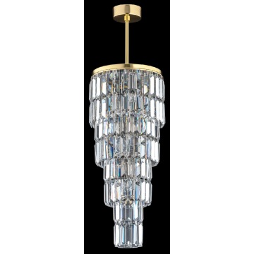 Lampa Sufitowa, Żyrandol Lucille X Kryształ, Różne Kolory Stelażu 25x25x85cm