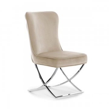 Krzesło Figgi II - Kolor Do Wyboru, Srebrna Noga 54x69x97cm