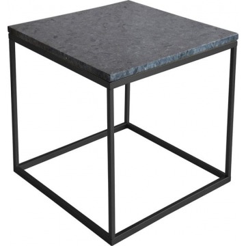 Stolik Pomocniczy Granite Square Czarny, Stelaż Czarny 50x50x53cm