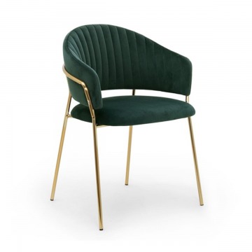 Krzesło Lilas - Kolor Zielony 58x55x80cm