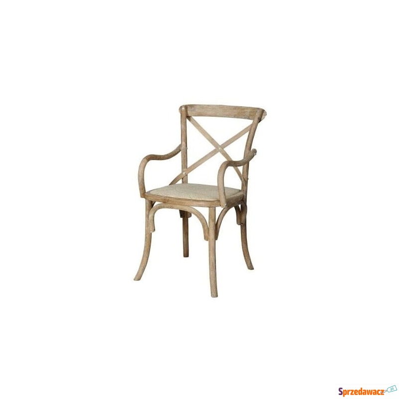 Krzesło Bari Pobielane Naturalne 59x51x91,5cm - Krzesła kuchenne - Włocławek