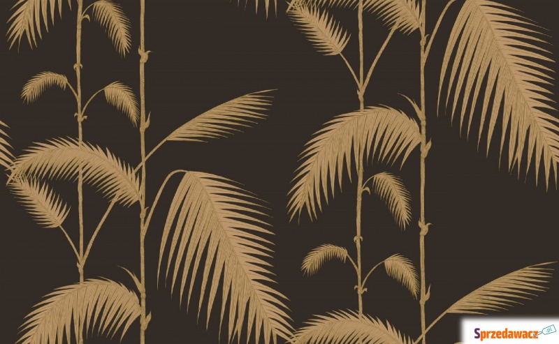 Tapeta Cole and Son Palm Leaves Gold/Charcoal - Tapety, naklejki ści... - Lubin