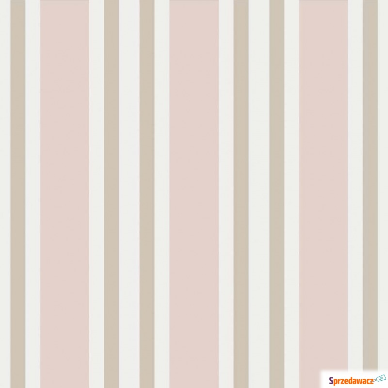 Tapeta Cole and Son Polo Stripe White/Pink/Beige - Tapety, naklejki ści... - Bełchatów