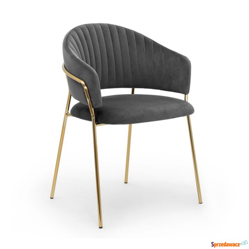Krzesło Lilas - Kolor Ciemnoszary 58x55x80cm - Krzesła kuchenne - Bytom
