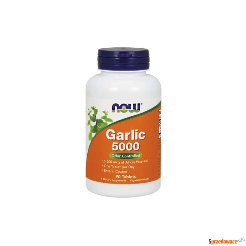 Garlic 5000 odor controlled  x 90 tabletek - Witaminy i suplementy - Żyrardów