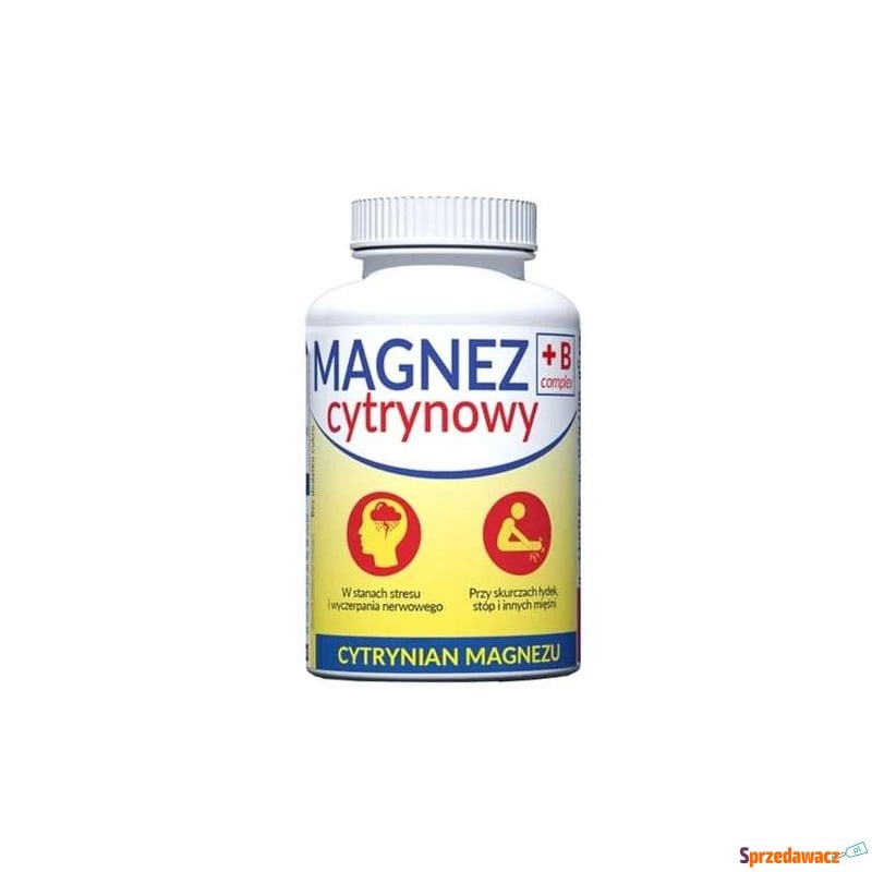 Magnez cytrynowy b-complex x 100 tabletek do... - Witaminy i suplementy - Tarnowskie Góry