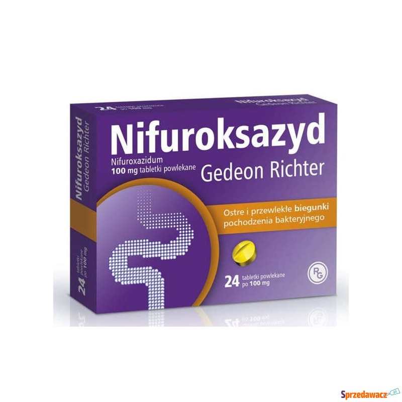Nifuroksazyd 100mg x 24 tabletki - Witaminy i suplementy - Świnoujście