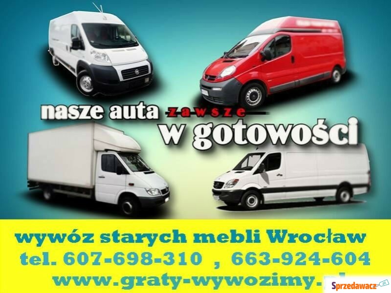 Wywóz starych mebli Wrocław,opróżnianie miesz... - Utylizacja, wywóz śmieci - Wrocław