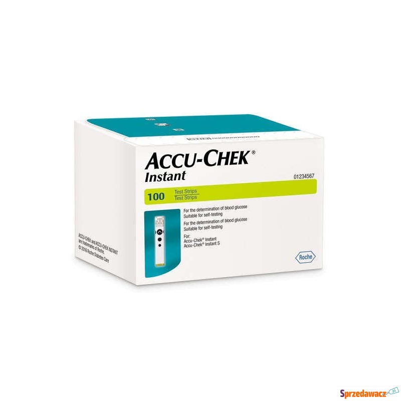 Accu-chek instant paski testowe x 100 sztuk - Sprzęt medyczny - Siemysłów