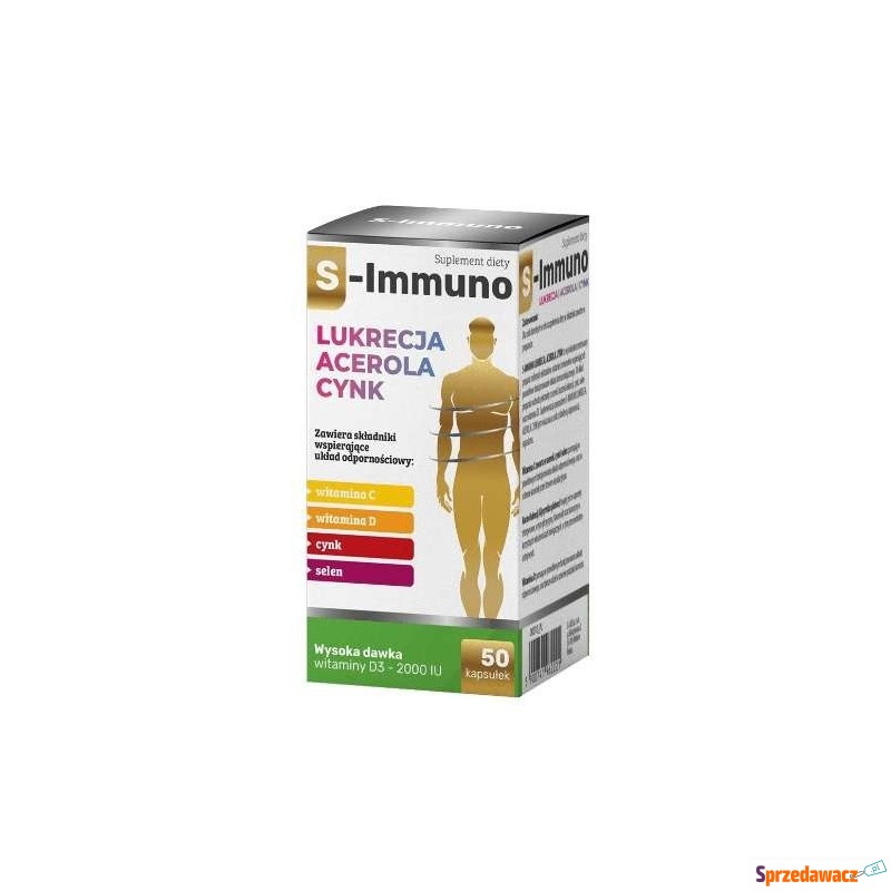 S-immuno x 50 kapsułek - Witaminy i suplementy - Zaścianki