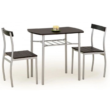 Stół z krzesłami Twiner - wenge