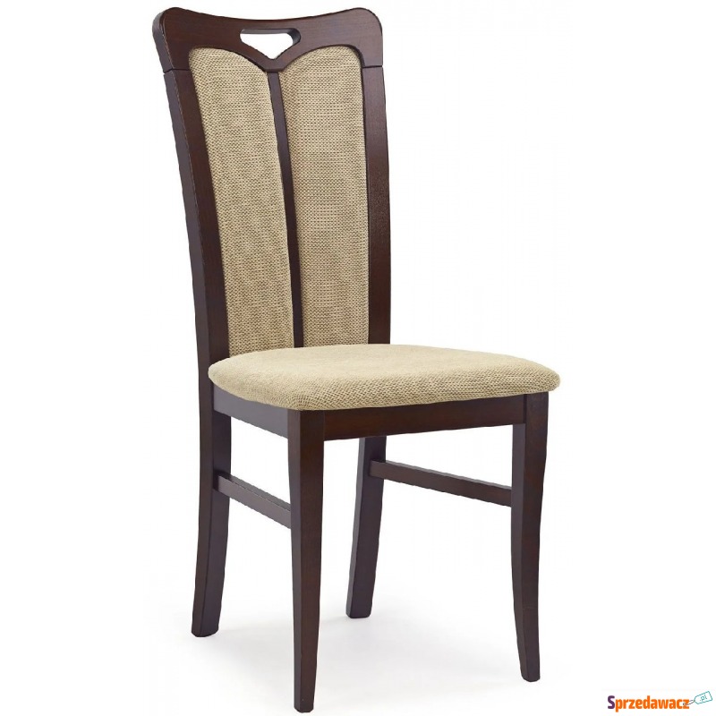 Tapicerowane krzesło drewniane Jonker - ciemny... - Krzesła do salonu i jadalni - Bytom