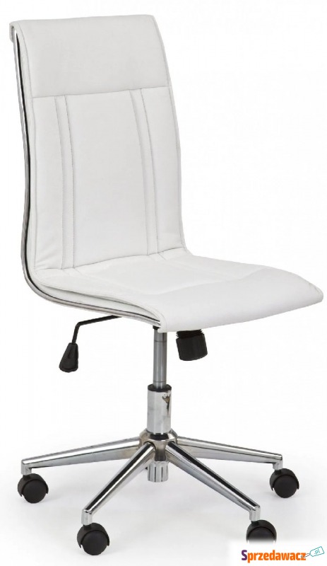 Biały elegancki fotel obrotowy - Atos - Krzesła biurowe - Bielsko-Biała