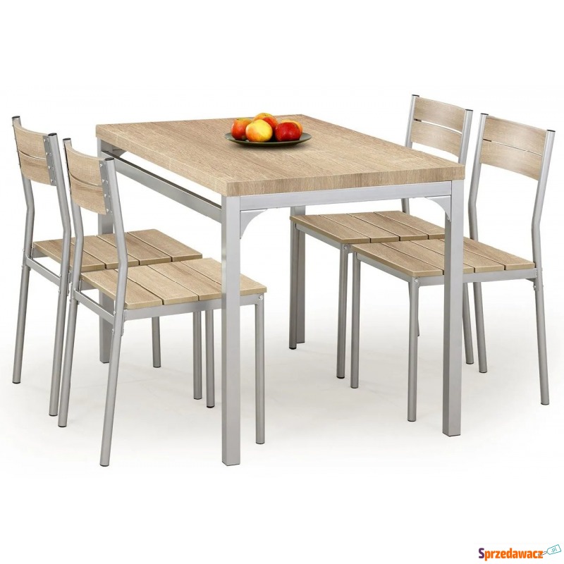 Stół z krzesłami Torino - dąb sonoma - Stoły kuchenne - Orzesze