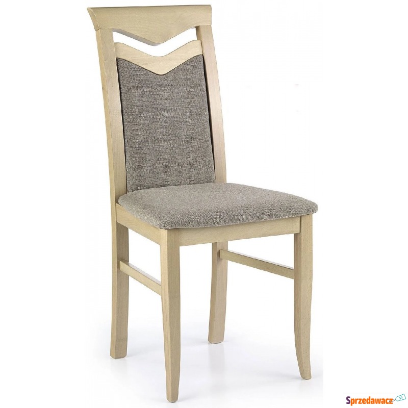 Tapicerowane krzesło skandynawskie Eric - dąb... - Krzesła do salonu i jadalni - Piekary Śląskie