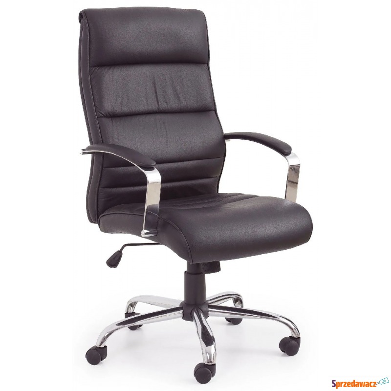 Fotel biurowy skórzany Vegas - czarny - Krzesła biurowe - Pabianice