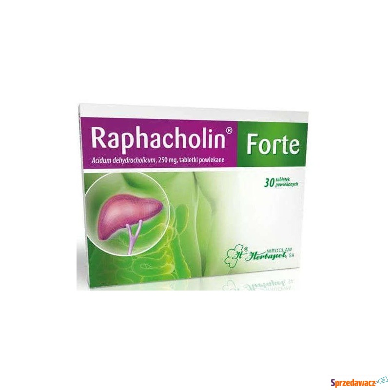 Raphacholin forte x 30 tabletek powlekanych - Witaminy i suplementy - Świnoujście