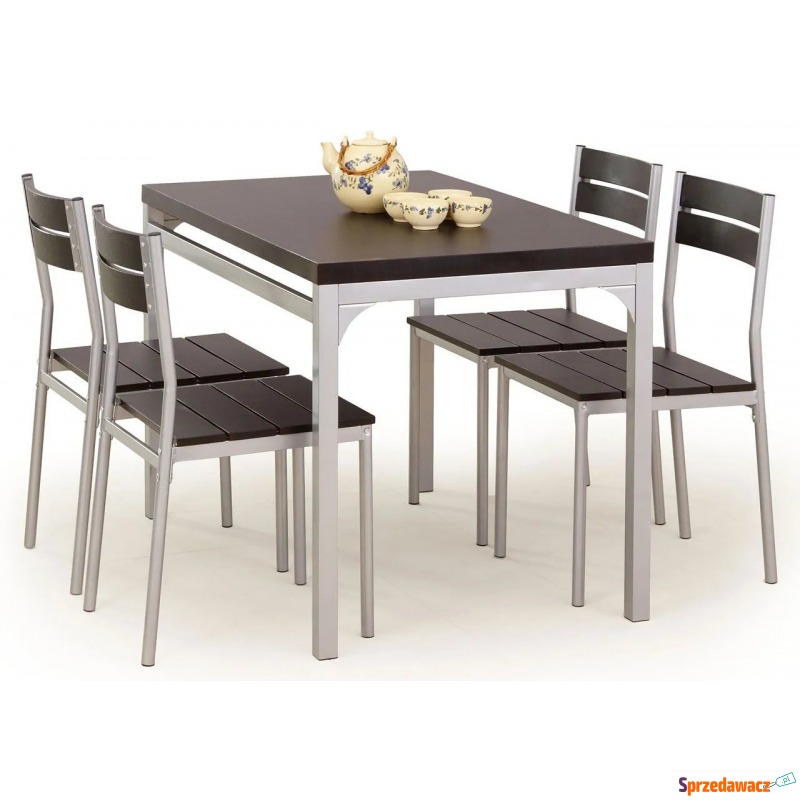 Stół z krzesłami Torino - wenge - Stoły kuchenne - Ostrołęka