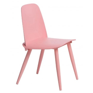 Minimalistyczne krzesło Ollo - różowe