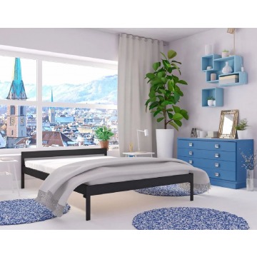 Łóżko podwójne metalowe do sypialni Dalis 160x200 - 17 kolorów