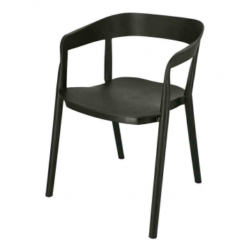 Minimalistyczne krzesło Brett - czarne