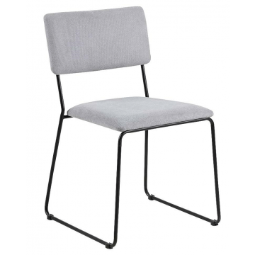 Loftowe krzesło Nadio 2X - jasnoszare