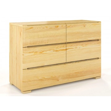 Komoda drewniana 5 szuflad Ventos 4S - Sosna