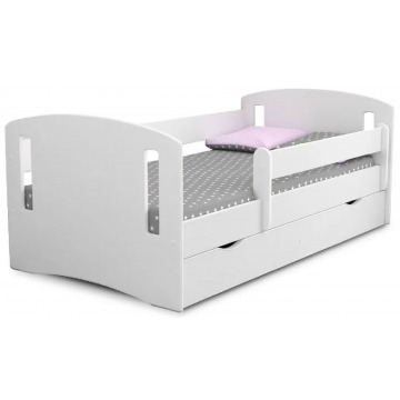 Łóżko dla dziecka z szufladą Pinokio 3X 80x180 - białe