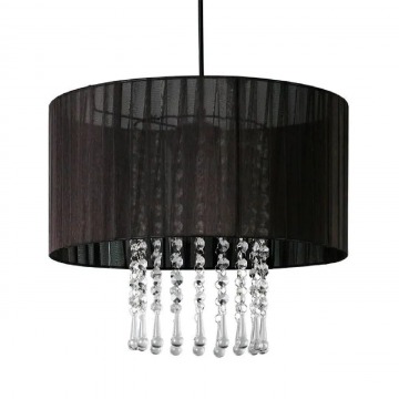 Lampa wisząca z kryształkami E419- Wenez - czarny