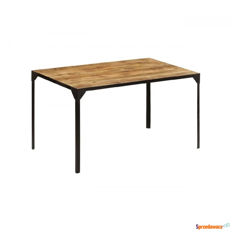 Stół w stylu industrialnym ze stali i drewna... - Stoły kuchenne - Ełk