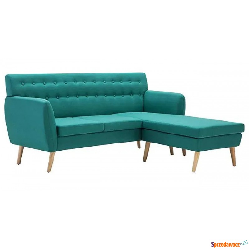 Tapicerowana pikowana sofa Larisa 2G - zielona - Fotele, sofy ogrodowe - Długołęka