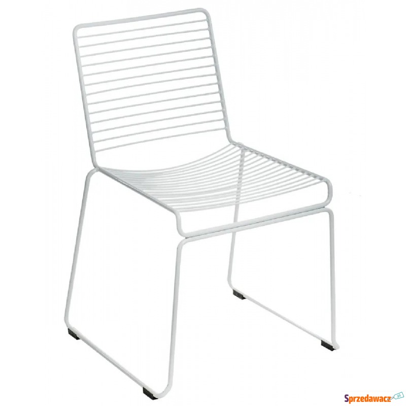 Designerskie ażurowe krzesło Seli - białe - Krzesła kuchenne - Załom