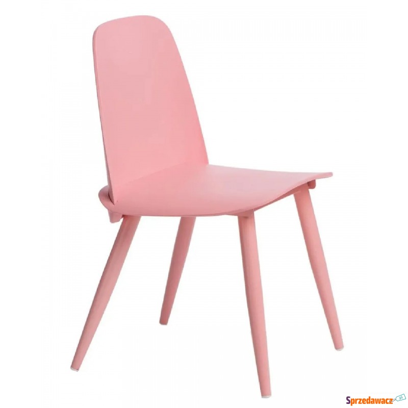 Minimalistyczne krzesło Ollo - różowe - Krzesła kuchenne - Mysłowice
