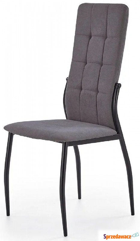 Krzesło pikowane Holden - popielate - Krzesła do salonu i jadalni - Przasnysz
