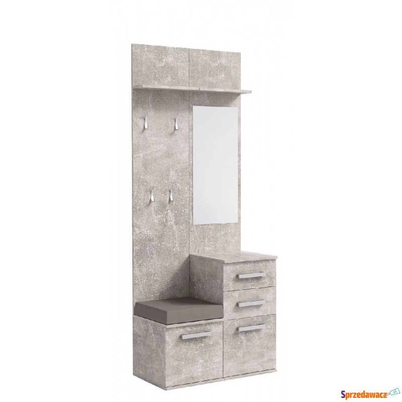 Minimalistyczna garderoba Dimmi - beton - Szafki na buty - Tczew