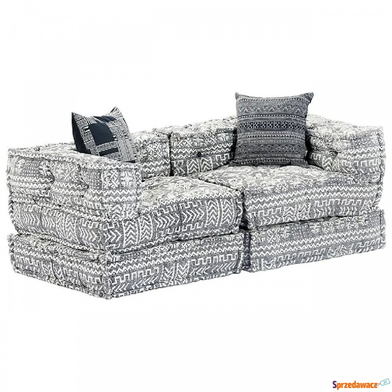Dwuosobowa szara sofa modułowa - Demri 3D - Fotele, sofy ogrodowe - Malbork