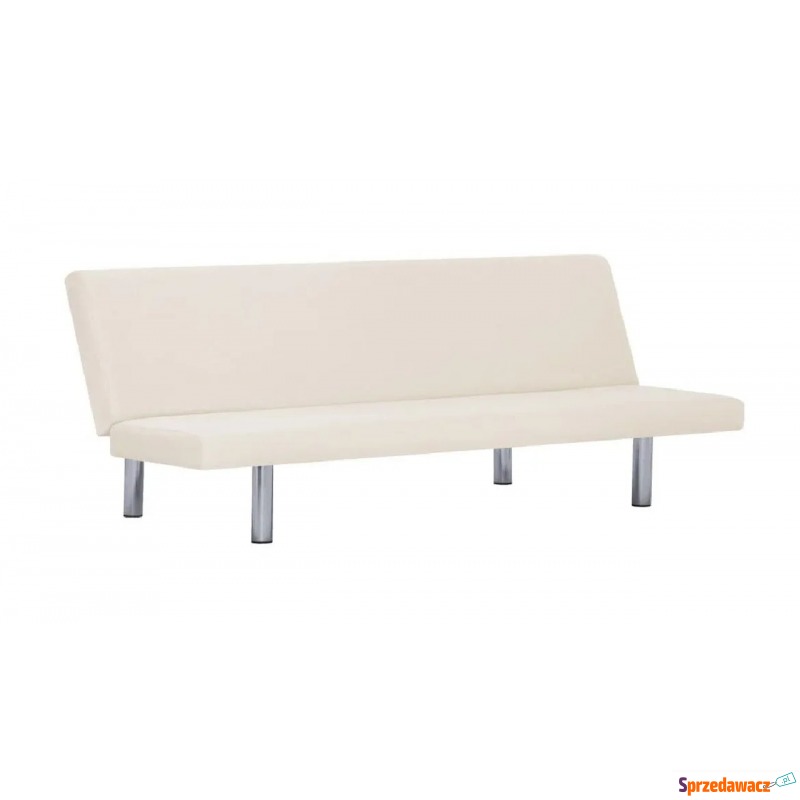 Sofa minimalistyczna Melwin 2X – kremowa - Sofy, fotele, komplety... - Jarosław