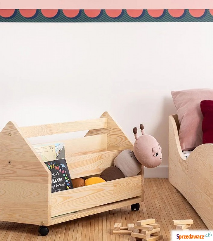 Drewniana skrzynia na zabawki Zozo 3S - Regały biurowe - Zgierz