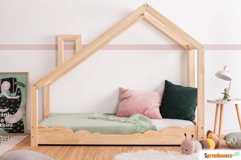Drewniane łóżko dziecięce domek Lumo 5X - 23... - Meble dla dzieci - Tarnów