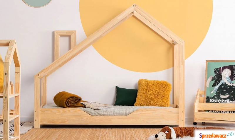 Drewniane łóżko dziecięce domek Lumo 3X - 23... - Meble dla dzieci - Bytom