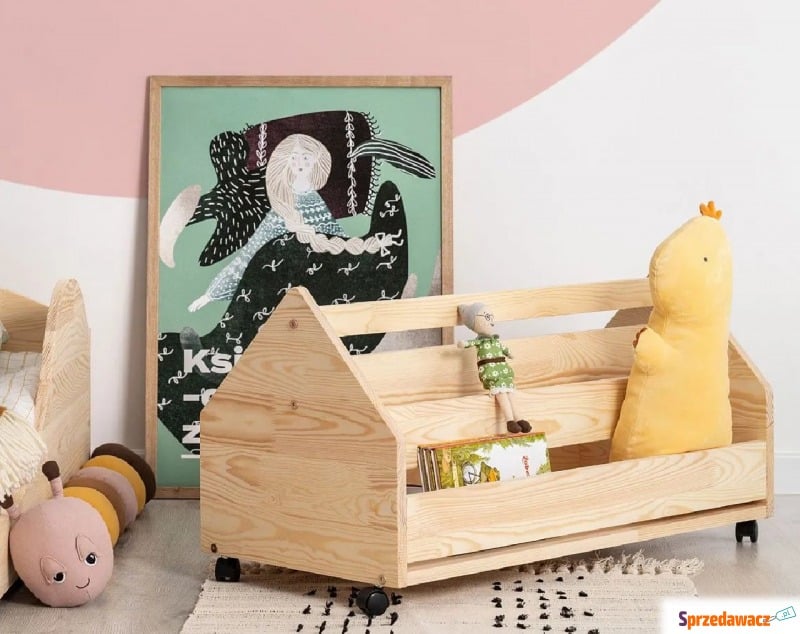 Drewniana skrzynia na zabawki Zozo 2S - Regały biurowe - Chruszczobród